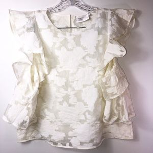 The Room womens cold shoulder top L